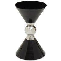 Orsina Distinctive White & Gold Finish Side Table, Geometric Modern Side Table For Livingroom, Compact Side Table in Black