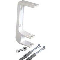Primrose Awnings Set Of Ceiling Wall Brackets For 40mm Torsion Bar - For Standard Manual, XL Awnings in White | Size: 1 Pack