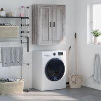 Berkfield Home Wall Mounted Cabinet Grey Sonoma 69.5x34x90 cm Engineered Wood