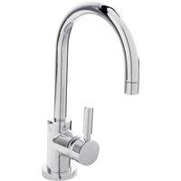 Balterley Round Tall Lever Mono Basin Mixer Tap Waste Included Chrome in Silver
