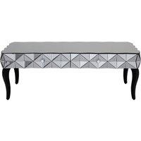 Orsina Distinctive Silver Coffee Table, Geomatric Silver Decorative Table For Hallways, Coffee Table For Patio