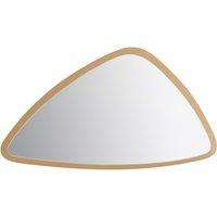 Orsina Contemporary Small Wall Mirror, Geometric Design Small Mirror, Sturdy Lounge Mirror for Hallway, Home in Gold