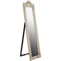 Orsina Sleek Champagne Floor Mirror Versatile Large Free Standing Mirror, Functional Full Length Floor Mirror in Gold