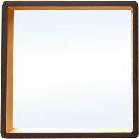 Orsina Trosa Large Black Wall Mirror with Gold Edge
