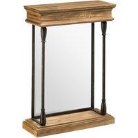 Orsina Tribeca Fir Wood & Metal Mirror in Natural