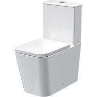 Balterley Flush to Wall Toilet Pan, Cistern & Soft Close Seat 792 x 385 x 623mm in White