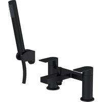 Balterley Contemporary Bath Shower Mixer Tap with Shower Kit Matt Black