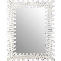 Orsina Puzzle Sunburst Wall Mirror in Silver