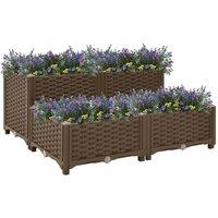 Raised Bed 80x80x38 cm Polypropylene