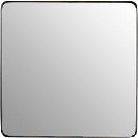 Orsina Candi Cindy Gold Finish Squared Wall Mirror in Black