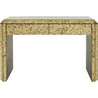 Orsina Elegant Console Table With Two Spacious Drawers, Lustrous Finish Decorative Table, Modern Accent Table in Gold