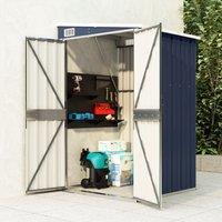 Berkfield Home Wall-mounted Garden Shed Anthracite 118x100x178 cm Steel in Black | Size: 118 x 100 x 178 cm