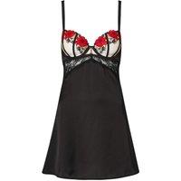 Ann Summers Women's Caged Rose Chemise Black | Size: Small