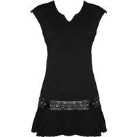 Spiral Women's GOTHIC ROCK - Stud Waist Mini Dress Black | Size: Small