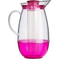 Orsina Large Hot Pink Ps Jug With Ice Chamber, Stylish Ice Jug With Chamber For Bedroom, Durable Design Water Jug