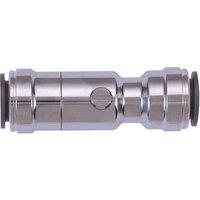 John Guest Chrome Service Valve 15mm (15HSV) in Silver
