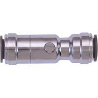 John Guest Chrome Service Valve 10mm (10HSV) in Silver