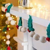 Paper High Felt Holly Christmas Garland