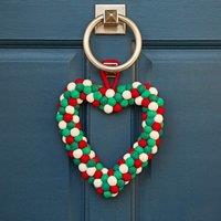 Paper High Felt Heart Wreath