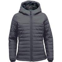 Stormtech Women's Nautilus Quilted Hooded Jacket in Black | Size: Large