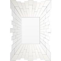 Orsina Glitzy Rectangular Wall Mirror in Silver