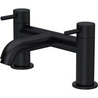 Balterley Round Minimalist Deck Mounted Bath Filler Tap Matt Black
