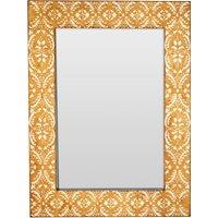 Orsina Damask Wall Mirror in Gold