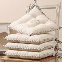 Dibor Set of 4 Love Heart Chair Seat Pad Garden Furniture Cushions L40cm x W40cm in Grey | Size: 40 cm x 40 cm