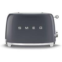 Smeg 50's Style 2 Slice Toaster Gloss in Grey