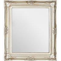 Orsina Ornate Metallic Foliage Wall Mirror, Neoclassical Rectangular Wall Mirror, Champagne Gold Antique Mirror