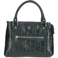 Croc Finish Real Leather Tote Bag