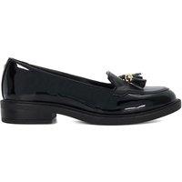Dune London Women's Wide Fit 'Grape' Loafers in Black | Size: 3