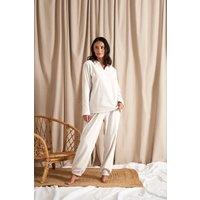 Pretty You London Women's Fleece Lounge Set in Stone | Size: 12-14