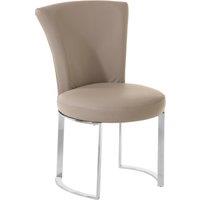 Orsina Versatile Greay Faux Leather Dining Chair, Durable Chair For Dinner, Sleek Luxury Chair For Livingroom in Grey