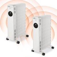 Igenix Digital Oil Filled Radiator (Pack of 2) in White
