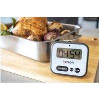 Taylor Pro Super Loud Digital Timer with Light Alert in Black