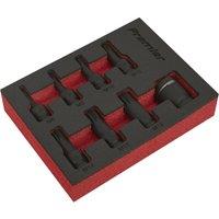 Loops 8 Piece PREMIUM Spline Impact Socket Bit Set - 3/8" Sq Drive - Phosphate Finish