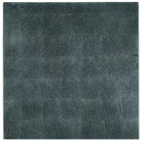 Posh Trading Company 1 x Silver Leaf Placemat - Stormy Sky in Dark Grey