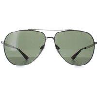 CALVIN KLEIN Men's Aviator Light Ruthenium Green CK22124S in Grey