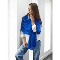 Cove Women's Lola Cashmere Travel Wrap in Cobalt