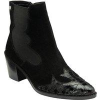 Ravel Women's Black Suede & Patent 'Esk' Ankle Boots | Size: 4