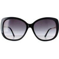 CALVIN KLEIN Women's Butterfly Shiny Black Gold Grey Gradient CK22548S