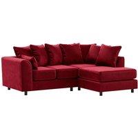 Brooklyn Plush Velvet 3 to 4 Seater L Shaped Corner Sofa Right Hand Facing