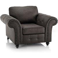 Oakland Armchair Leather Air Single Seater Tan