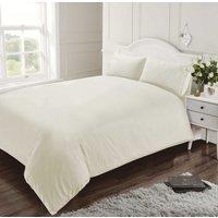 Rapport Home 400 Thread Count Cotton Quilt Cover in Cream | Size: Super King