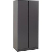 Seconique Malvern 2 Door Wardrobe in Grey