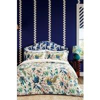 Harlequin 'Wonderland Floral' Cotton Sateen Duvet Cover Set in White | Size: Single