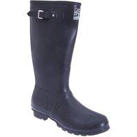 Woodland Quality Strap Regular Wellington Boots in Navy | Size: 6