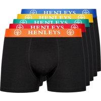 Henleys Men's Primas Boxers 5 Pack | Size: Large
