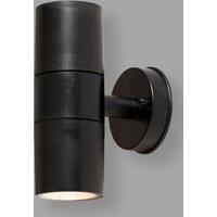 BHS Lighting Burwick Outdoor Up & Down Wall Light in Black